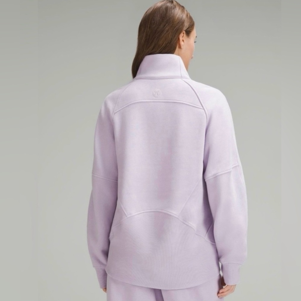 Lululemon Scuba Oversized Funnel-neck Half Zip Long Lilac Ether XS/S - Picture 2 of 14